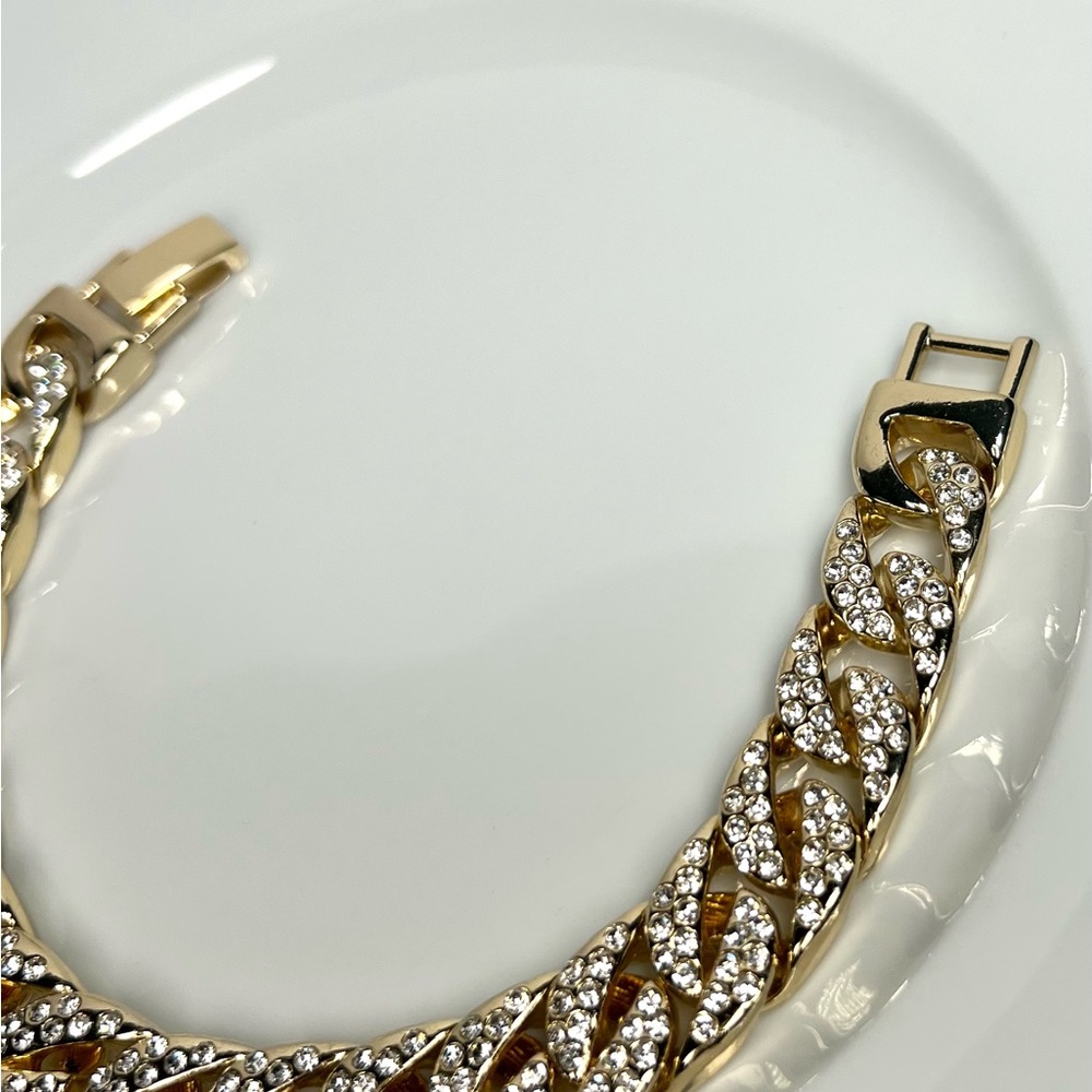 14k gold filled unique cz bracelet - Picture 2 of 5
